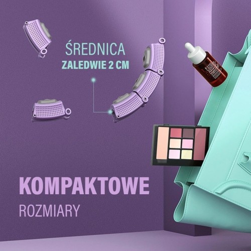 HHM14 HULA HOOP FIOLETOWY MAGNETYCZNY Z OBCIĄŻNIKIEM + LICZNIK HMS