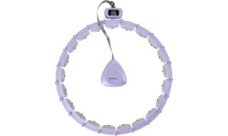 HHM14 HULA HOOP FIOLETOWY MAGNETYCZNY Z OBCIĄŻNIKIEM + LICZNIK HMS