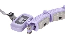 HHM14 HULA HOOP FIOLETOWY MAGNETYCZNY Z OBCIĄŻNIKIEM + LICZNIK HMS