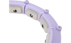 HHM14 HULA HOOP FIOLETOWY MAGNETYCZNY Z OBCIĄŻNIKIEM + LICZNIK HMS