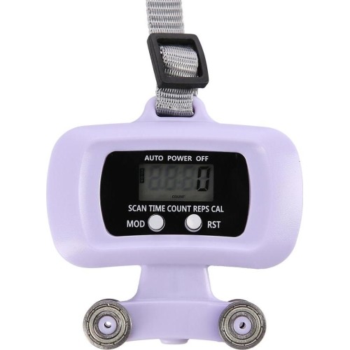 HHM14 HULA HOOP FIOLETOWY MAGNETYCZNY Z OBCIĄŻNIKIEM + LICZNIK HMS