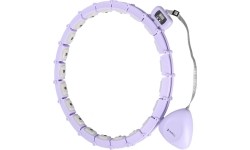 HHM14 HULA HOOP FIOLETOWY MAGNETYCZNY Z OBCIĄŻNIKIEM + LICZNIK HMS