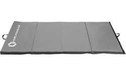 Składany materac gimnastyczny HMS Premium MGS01, 2400x1200mm, szary