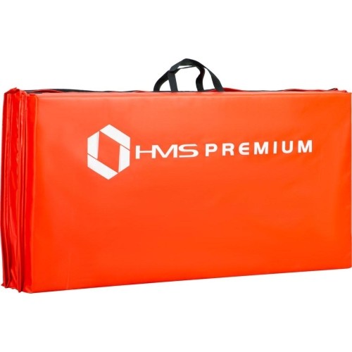 Materac gimnastyczny składany HMS Premium MGS01, 2400x1200mm, czerwony