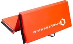 Materac gimnastyczny składany HMS Premium MGS01, 2400x1200mm, czerwony