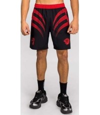 Spodenki treningowe Venum x Mike Tyson Tiger – głęboka czerń/intensywna czerwień