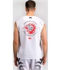 Koszulka bez rękawów Venum x Mike Tyson Tiger – optyczna biel