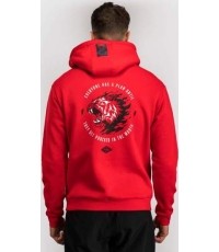 Bluza z kapturem Venum x Mike Tyson Tiger – intensywna czerwień/głęboka czerń