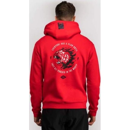 Bluza z kapturem Venum x Mike Tyson Tiger – intensywna czerwień/głęboka czerń