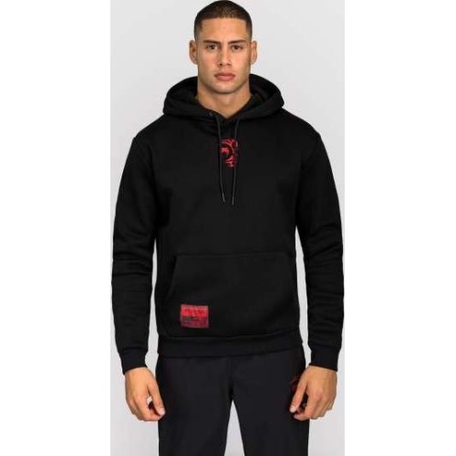 Bluza z kapturem Venum x Mike Tyson Tiger – głęboka czerń/intensywna czerwień