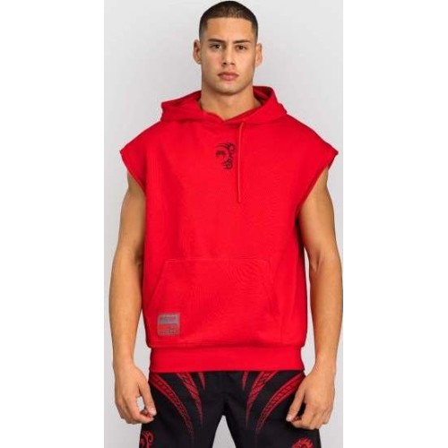 Bluza bez rękawów Venum x Mike Tyson Tiger – intensywna czerwień/głęboka czerń