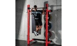 WISZĄCY REGAŁ SIŁOWY Z ŁAWKĄ KLT34 CZERWONY HMS FITNESS