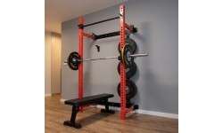 WISZĄCY REGAŁ SIŁOWY Z ŁAWKĄ KLT34 CZERWONY HMS FITNESS