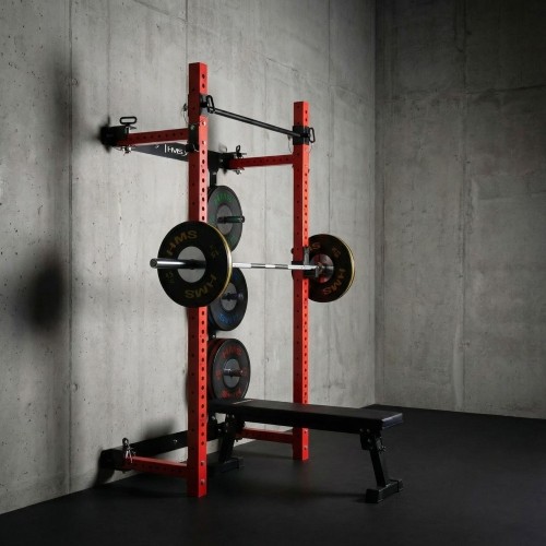 WISZĄCY REGAŁ SIŁOWY Z ŁAWKĄ KLT34 CZERWONY HMS FITNESS
