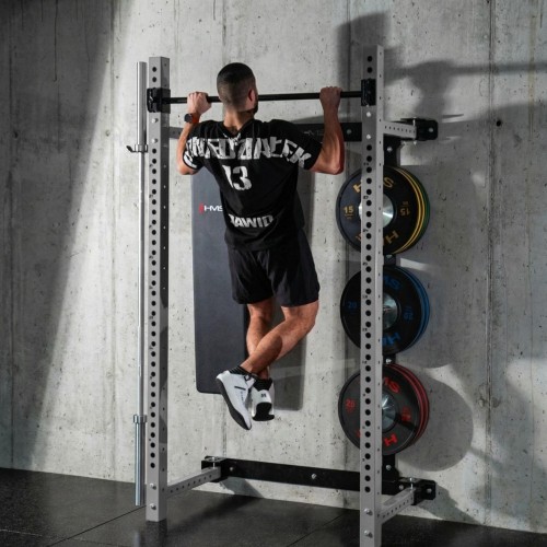 WISZĄCY REGAŁ SIŁOWY Z ŁAWKĄ KLT34 SZARY HMS FITNESS