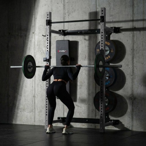 WISZĄCY REGAŁ SIŁOWY Z ŁAWKĄ KLT34 SZARY HMS FITNESS