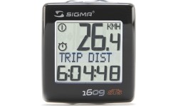 Licznik rowerowy Sigma BC 1609 STS Cadence, bezprzewodowy, 16 funkcji (czarny/srebrny)
