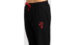 Spodnie dresowe Venum x Mike Tyson Tiger – głęboka czerń/intensywna czerwień