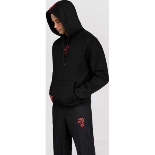 Bluza z kapturem Venum x Mike Tyson Tiger – głęboka czerń/intensywna czerwień