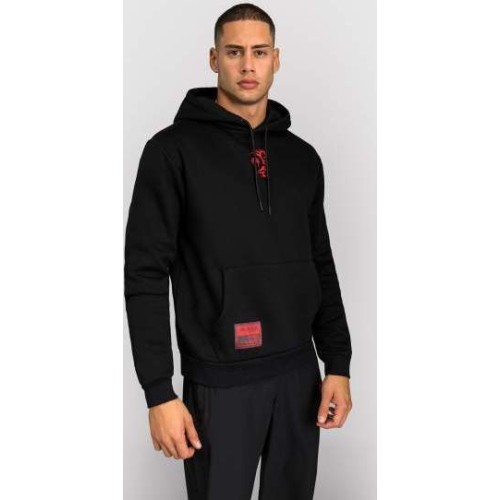 Bluza z kapturem Venum x Mike Tyson Tiger – głęboka czerń/intensywna czerwień