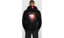 Bluza z kapturem Venum x Mike Tyson Tiger – głęboka czerń/intensywna czerwień