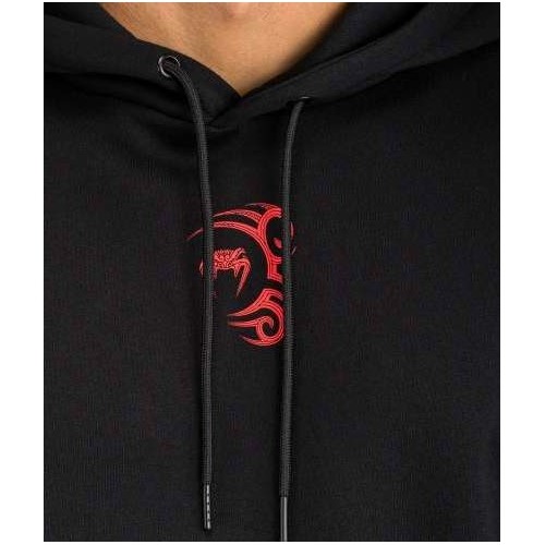 Bluza z kapturem Venum x Mike Tyson Tiger – głęboka czerń/intensywna czerwień