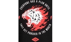 Bluza z kapturem Venum x Mike Tyson Tiger – głęboka czerń/intensywna czerwień