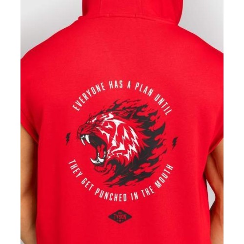 Bluza bez rękawów Venum x Mike Tyson Tiger – intensywna czerwień/głęboka czerń