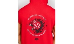 Bluza bez rękawów Venum x Mike Tyson Tiger – intensywna czerwień/głęboka czerń