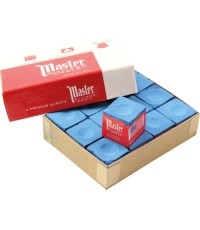 Kreda bilardowa Master Sky Blu, 12szt.