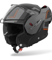 Kask motocyklowy z podnoszoną szybką AIROH MATHISSE 2 Genius P/J Matte Orange