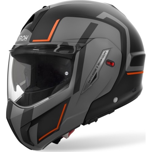 Kask motocyklowy z podnoszoną szybką AIROH MATHISSE 2 Genius P/J Matte Orange