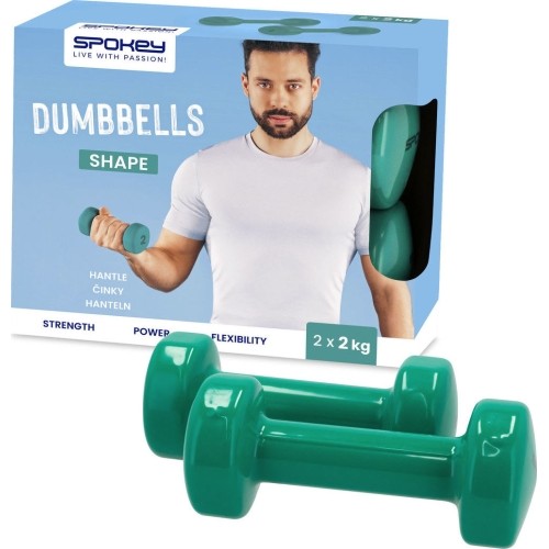 Zestaw hantli winylowych Spokey SHAPE 2x 2 kg