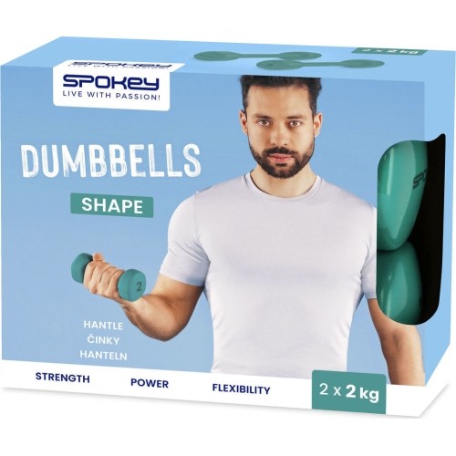 Zestaw hantli winylowych Spokey SHAPE 2x 2 kg