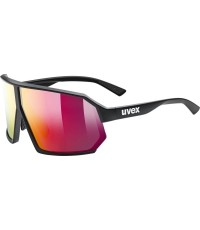 Akiniai Uvex sportstyle 237 czarny mat / lustrzana czerwień