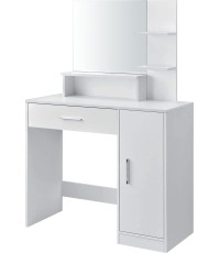 Toaletka kosmetyczna z lustrem nowoczesna biała