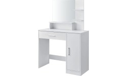 Toaletka kosmetyczna z lustrem nowoczesna biała