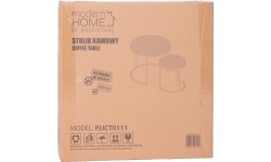 Zestaw stolików kawowych 2 szt. okrągłe lofotwy design