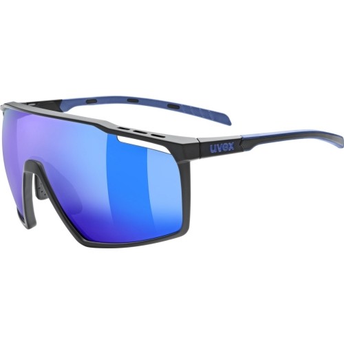 Okulary Uvex mtn perform black-blue matt / mirror blue