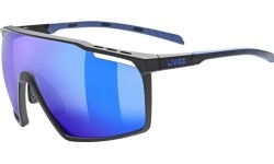 Okulary Uvex mtn perform black-blue matt / mirror blue