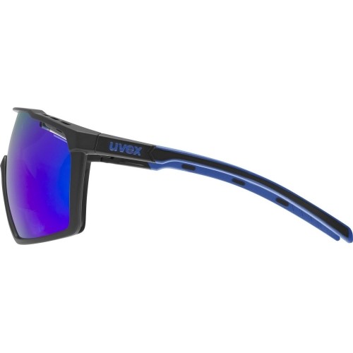 Okulary Uvex mtn perform black-blue matt / mirror blue