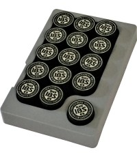 Końcówka kija IBS 14 mm czarna 30 szt.