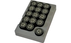 Końcówka kija IBS 14 mm czarna 30 szt.