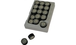 Końcówka kija IBS 14 mm czarna 30 szt.