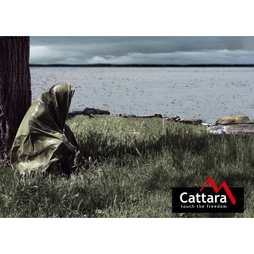 Folia izotermiczna Cattara SOS, zielona, 210x130 cm
