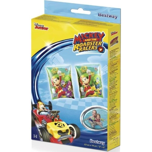Rękawki do pływania Bestway Mickey Racers, dla dzieci w wieku 3-6 lat