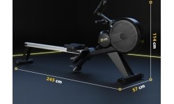 PROFESSIONAL MAGNETIC ROWING MACHINE ZM1856 COMMERCIAL HMS PREMIUM