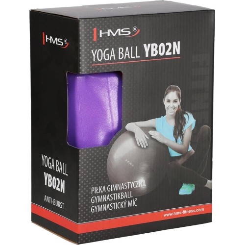 YB02 NOWA 65CM FIOLETOWA PIŁKA GIMNASTYCZNA HMS