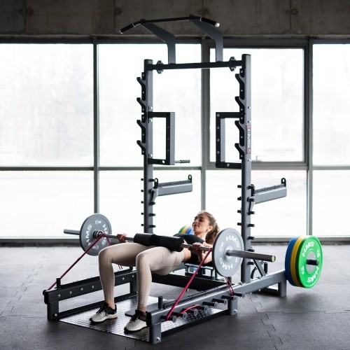 Komercyjny wielofunkcyjny stojak z platformą do podnoszenia ciężarów i hip thrust SMP01 HMS