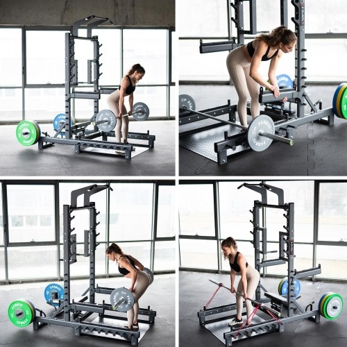 Komercyjny wielofunkcyjny stojak z platformą do podnoszenia ciężarów i hip thrust SMP01 HMS